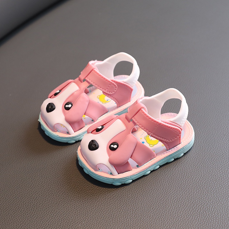 95G. GIÀY NHỰA MỀM CHỐNG TRƠN CHO BÉ TRAI BÉ GÁI 6-36 THÁNG. DÉP QUAI HẬU DỄ THƯƠNG CHO BÉ. BABY LINK SHOPEE