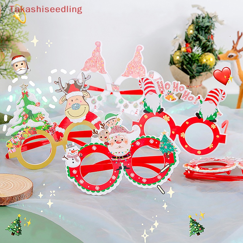 Gọng Kính Hình Ông Già Noel / Người Tuyết Trang Trí Giáng Sinh / Năm Mới Cho Người Lớn Và Trẻ Em