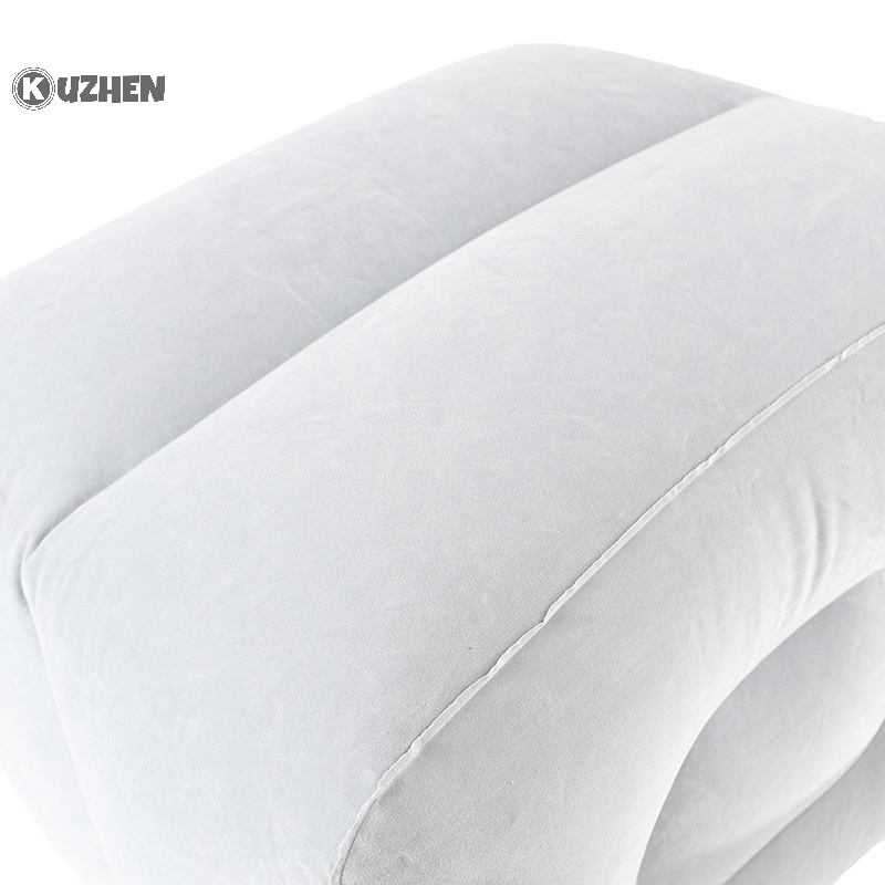 Kuzhen Gối Kê Chân Bơm Hơi Bằng pvc Hình Mèo Ngồi Máy Bay Cho Trẻ Em