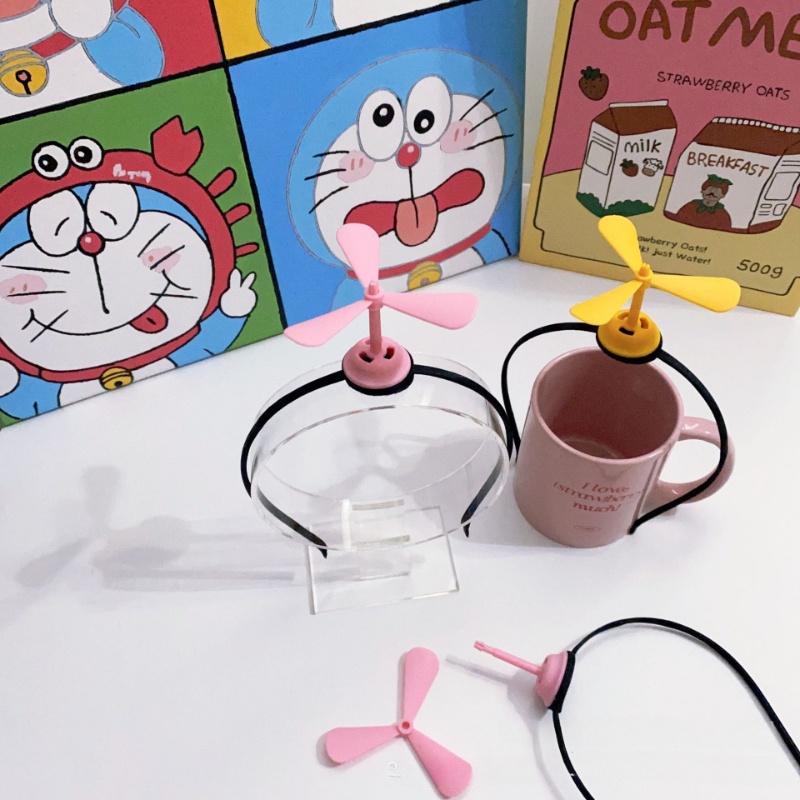 Doraemon Băng Đô Cài Tóc Hình Chuồn Chuồn Bằng Tre Cho Bé