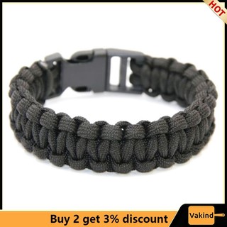 Vakind Bộ Vòng Đeo Tay Sinh Tồn Bằng Dây Dù Có Khóa Cài Khẩn Cấp Khi Đi Bộ Đường Dài paracord parachute