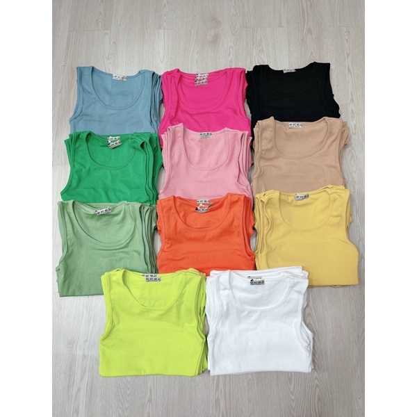 Áo Croptop Kiểu Dáng Áo Ba Lỗ Chất Thun Borip Dày Dặn Thoáng Mát Thích Hợp Mặc Hè alohashop91