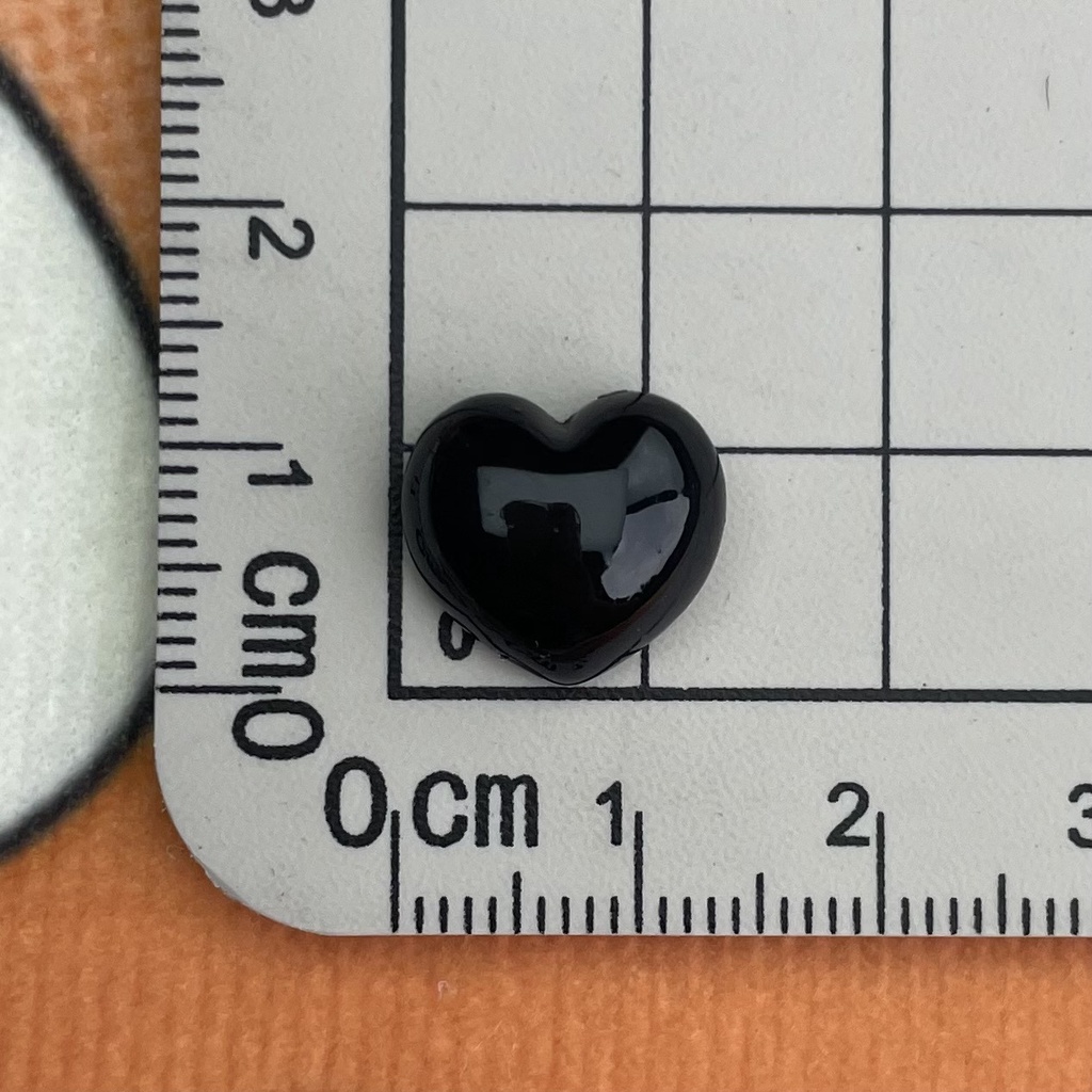 Set 10 Phụ Kiện Trang Trí Điện Thoại Hình Chiếc Nơ / Ngôi Sao Màu Đen Bằng Nhựa resin