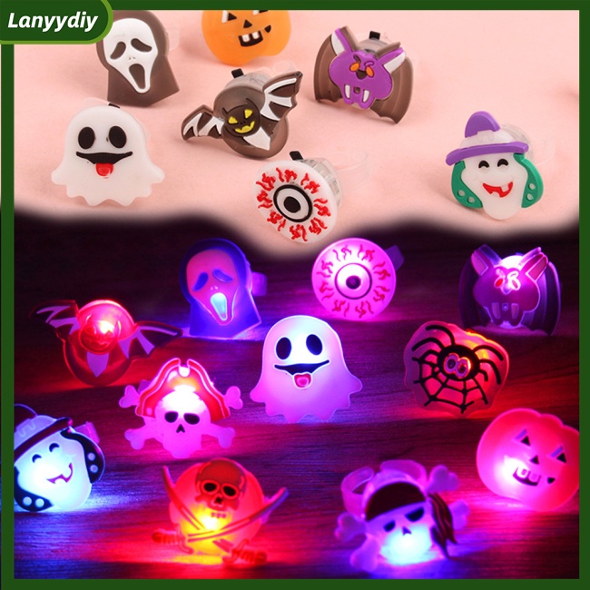 Lanydiy Set 50 Vòng Đèn led 9-13 Dùng Pin Có Thể Điều Chỉnh Kích Thước Dùng Cho Tiệc halloween
