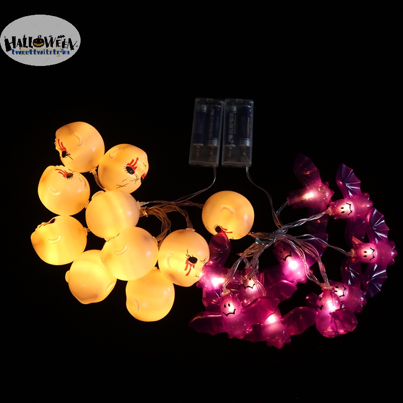 Tri Dây Đèn led 1.5m Hình Đầu Lâu / Bí Ngô / Ma Trang Trí Nhà / Tiệc halloween diy