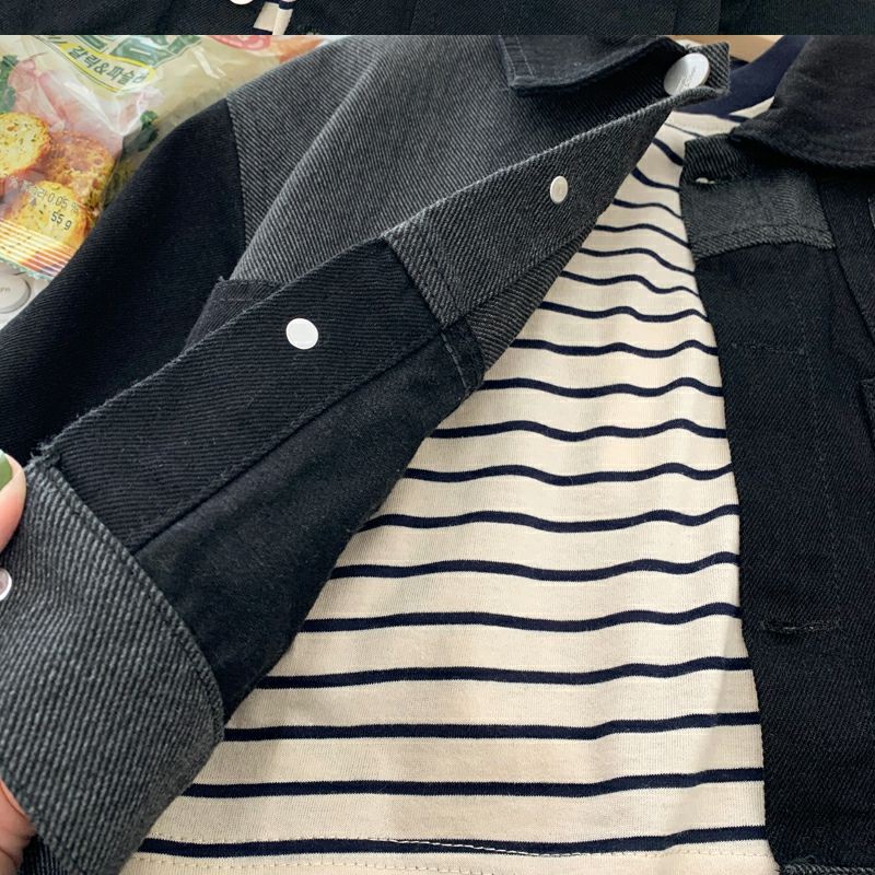 Áo Khoác denim Phong Cách Hàn Nhật Mới 2023 Cho Bé Trai