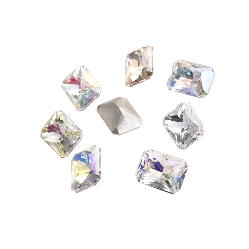 Đá Oval Lấp Lánh 13 * 18mm k9 Dùng Trang Trí Túi Xách / Giày Dép