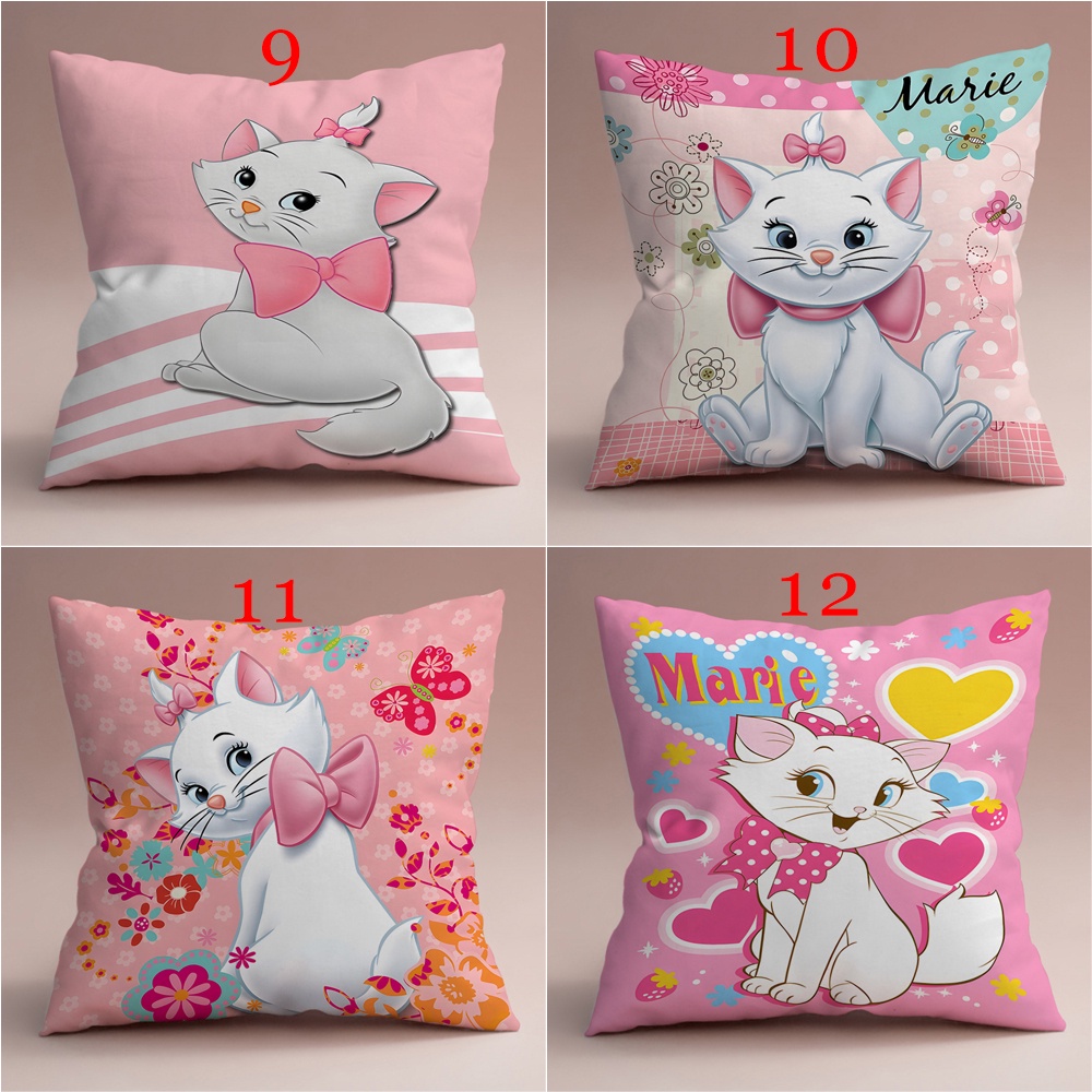 Disney Vỏ Gối In Hình Mèo marie Một Mặt Trang Trí Phòng Khách / sofa / Xe Hơi / Quà Tặng Cho Bé