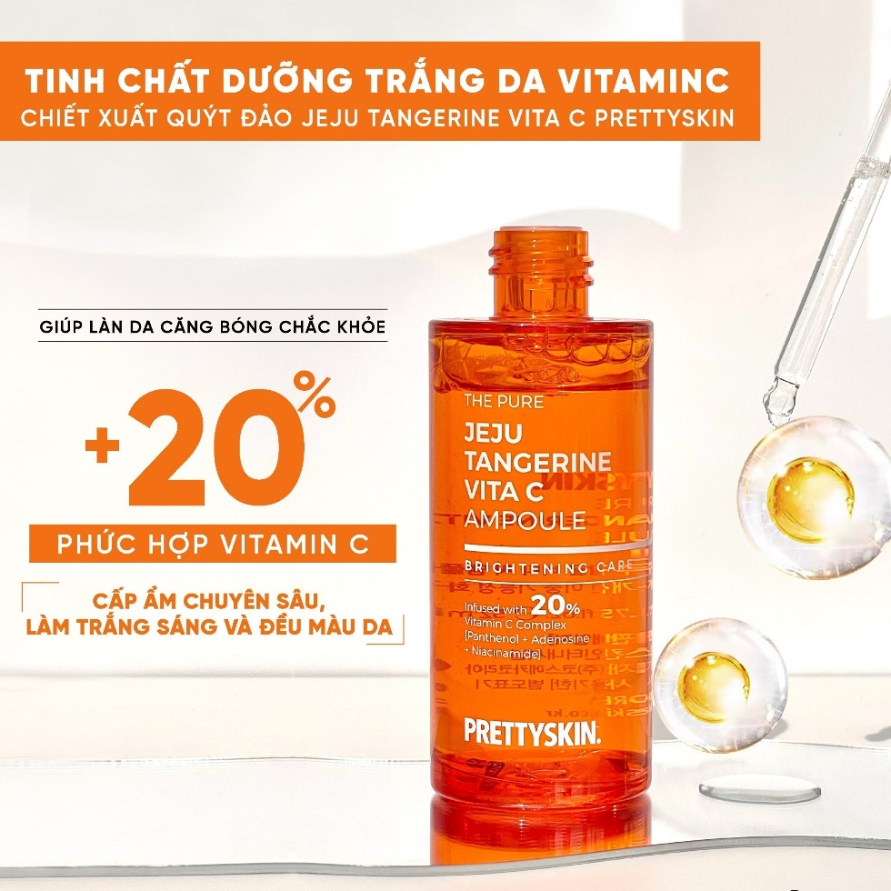 Tinh chất Vita C Pretty Skin The Pure Jeju Tangerine Vita C Ampoule 52ml