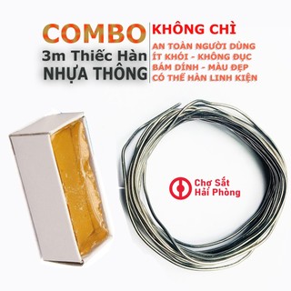 Thiếc hàn và nhựa thông loại thiếc 3mm 1mm và nhựa thông nguyên chất