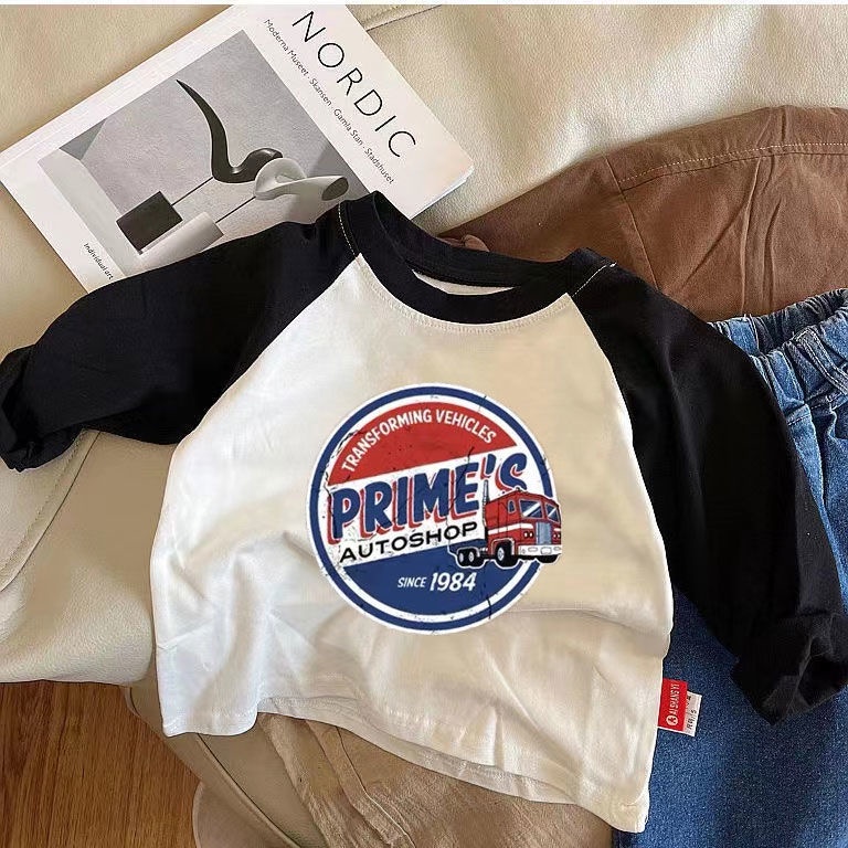 Áo Thun cotton Tay Dài In Họa Tiết Thời Trang Xuân Thu 2022 Mới Cho Bé