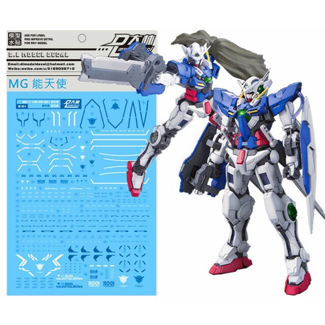 Decal nước dán mô hình Avalanche Exia MG RG HG decal base các loại - Water sticker