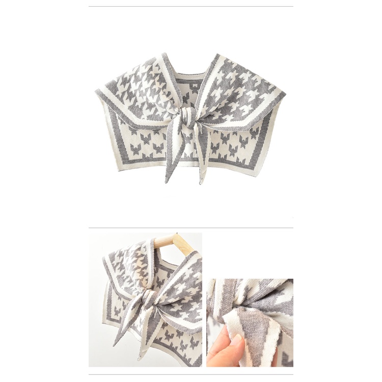 Khăn Choàng Cổ cashmere Thắt Nút Cho Nữ