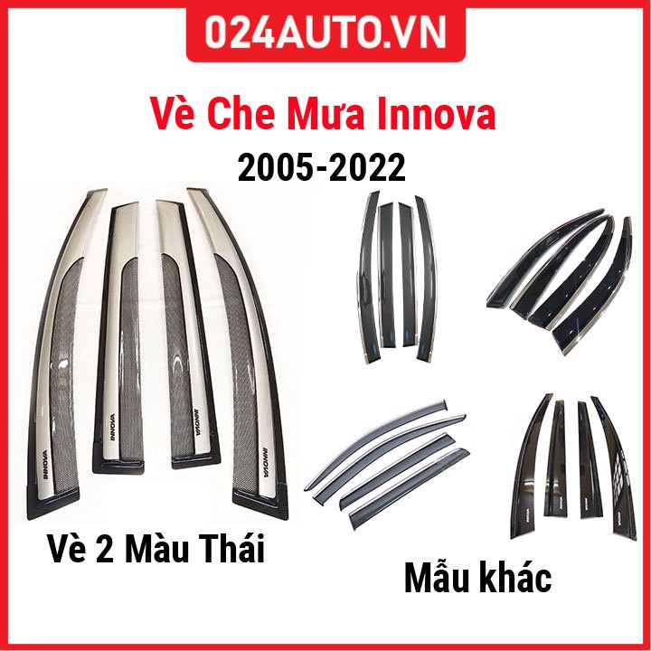Vè che mưa cho xe Innova 2005-2023