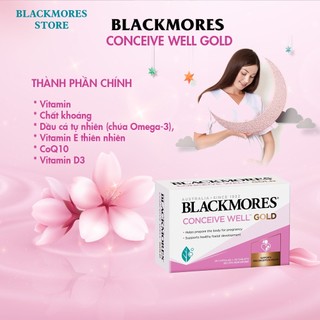 Viên uống tăng khả năng thụ thai Blackmores Conceive well Gold 56 viên