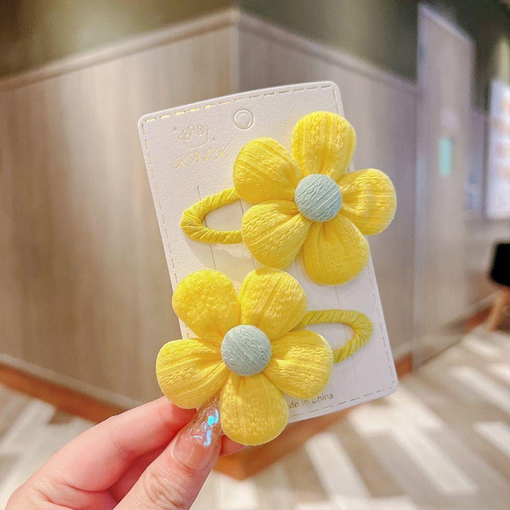 Jestine Kẹp Tóc bb Hình Hoa Màu Sắc Ngọt Ngào Phụ Kiện Trang Trí Tóc Hàng Ngày