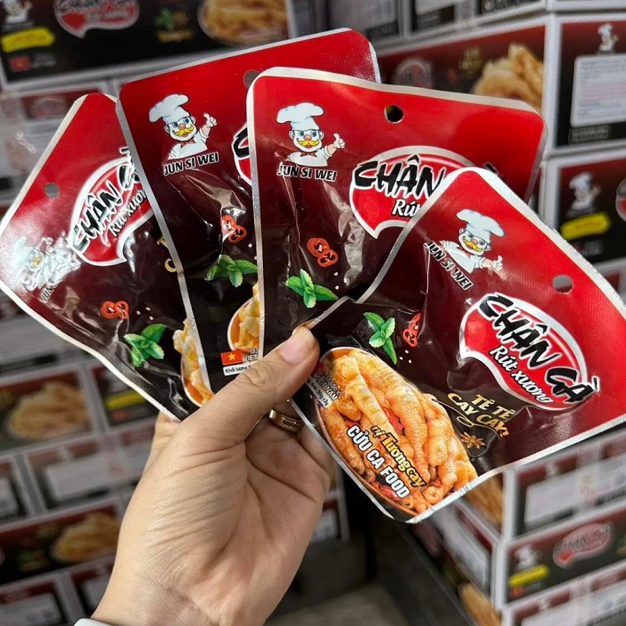 Chân gà rút xương tương cay 30g Cửu Ca MINA FOOD