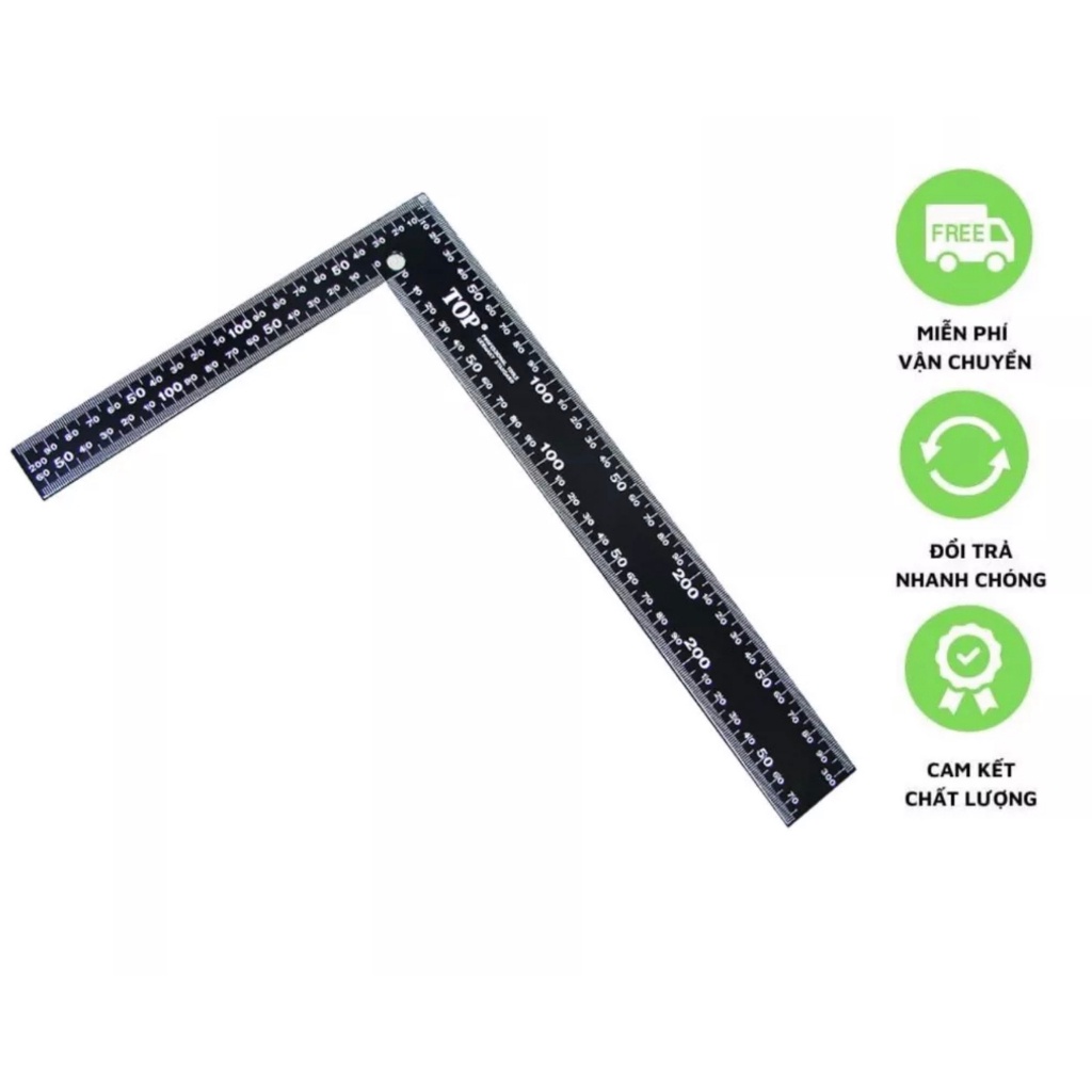 THƯỚC EKE VUÔNG ĐO GÓC 50CM, 60CM