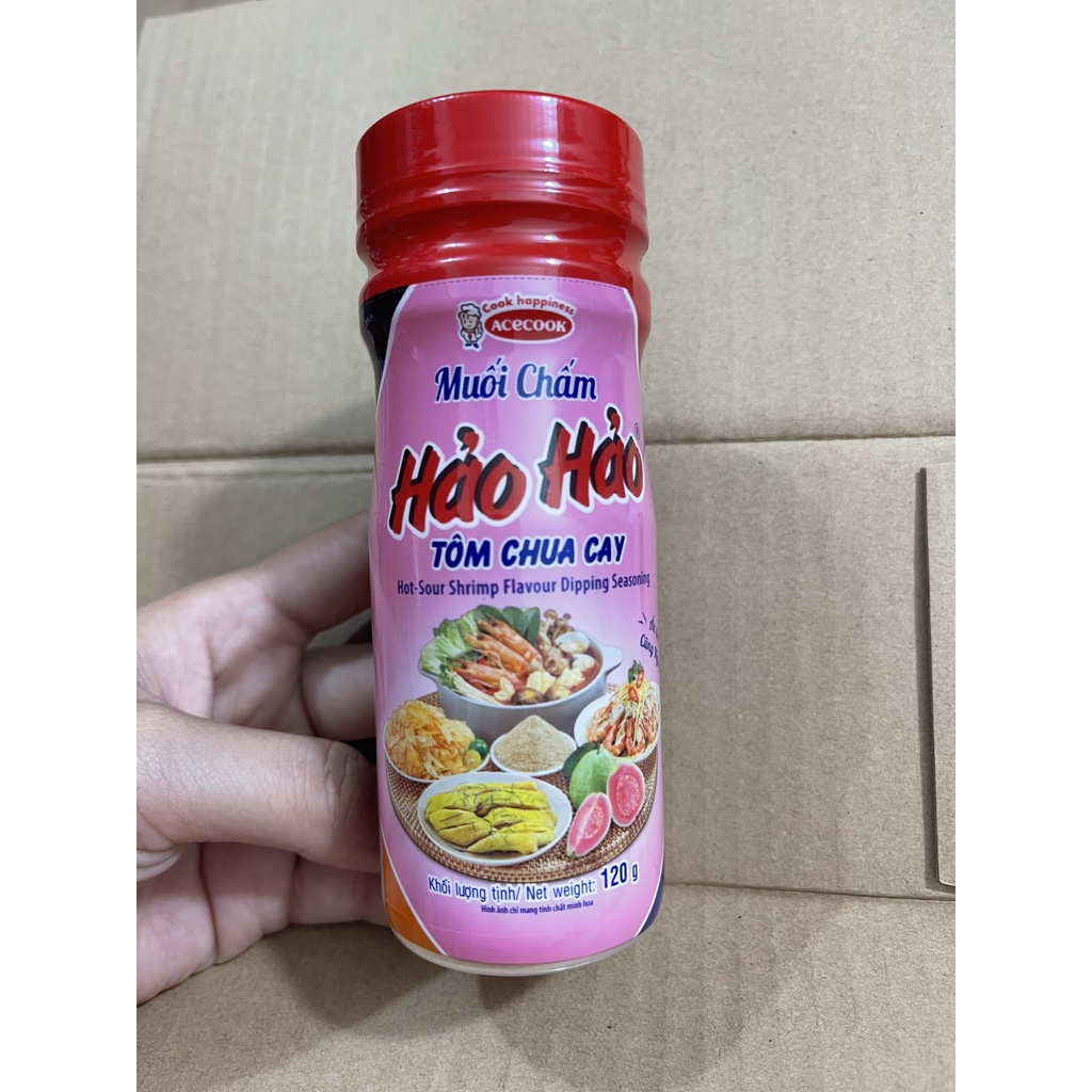 Muối chấm Hảo Hảo tôm chua cay 120g [ Mẫu Mới ]