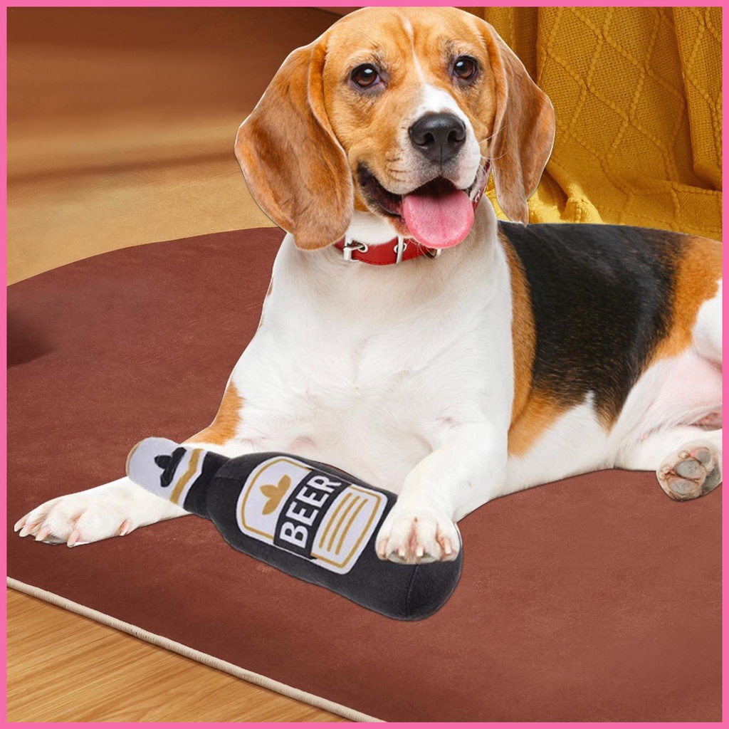 Đồ Chơi Bóp Phát Ra Tiếng Kêu Hình Chai Rượu Cho Chó Cưng