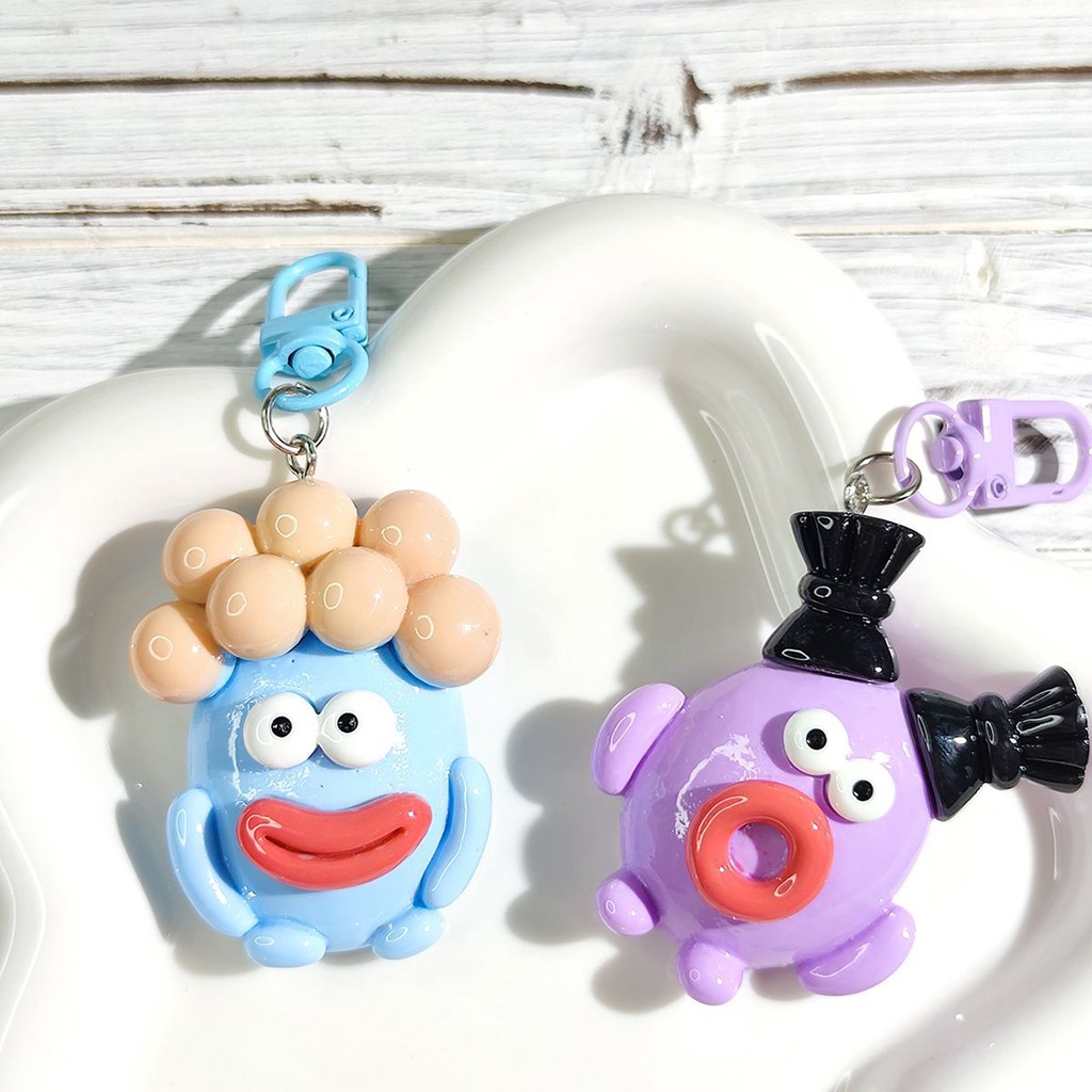 1 Móc Khóa Hình Đôi Môi Quái Vật Miệng To Dễ Thương 7cm