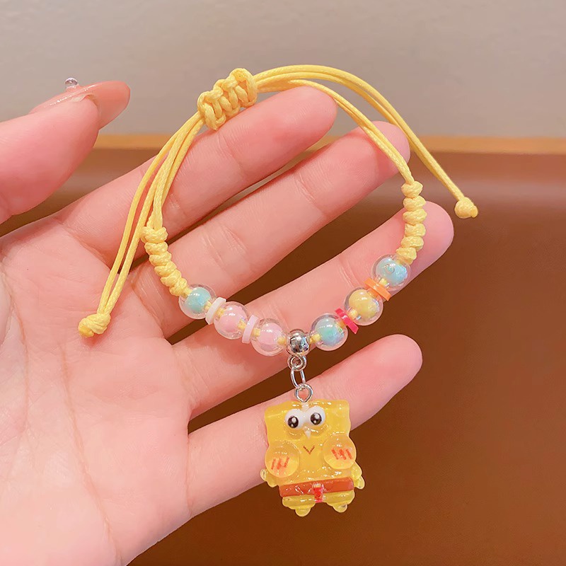 Ahellogirl Vòng Tay Chuỗi Hạt Xốp dopamine Hình Bọt Biển Tinh Tế Dành Cho Bé Trai Và Bé Gái