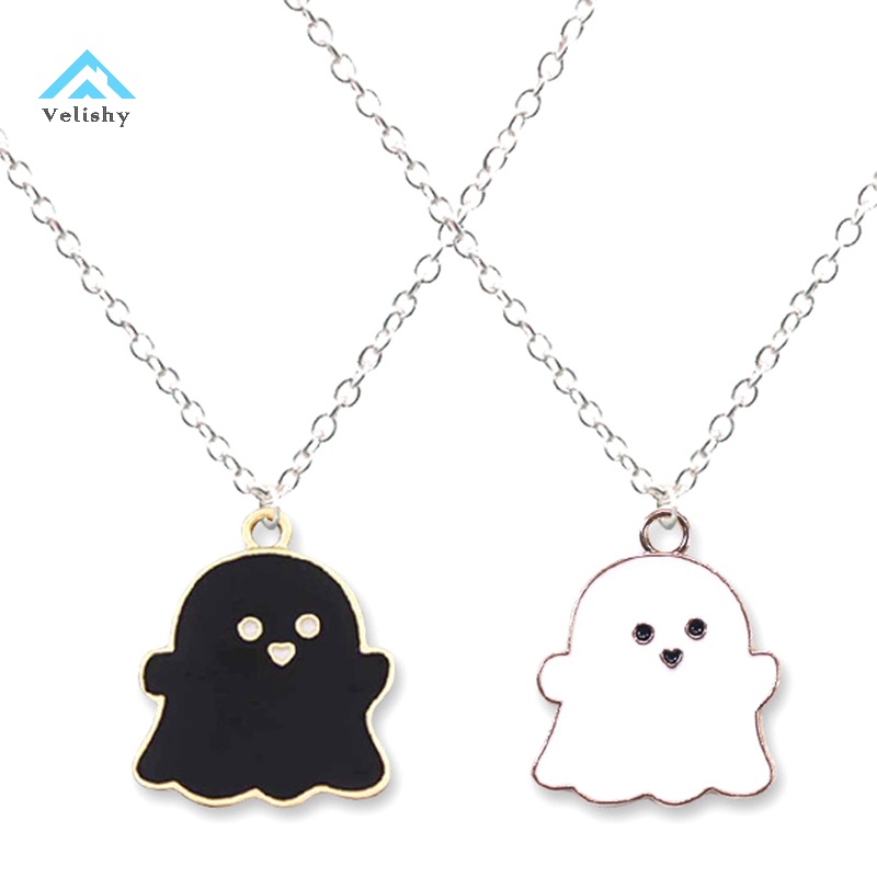 Velish Dây Chuyền Mặt Hình Ma Dễ Thương Cho Cặp Đôi