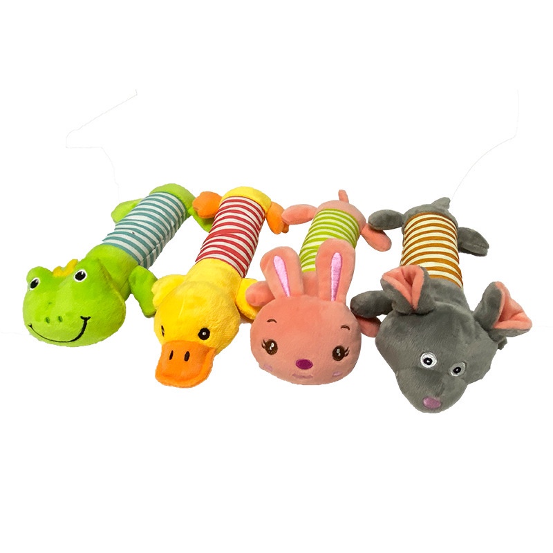 Đồ Chơi Nhồi Bông Có Âm Thanh Mài Răng Và Chống Cắn Dễ Thương Tương Tác Huấn Luyện Cún Cưng