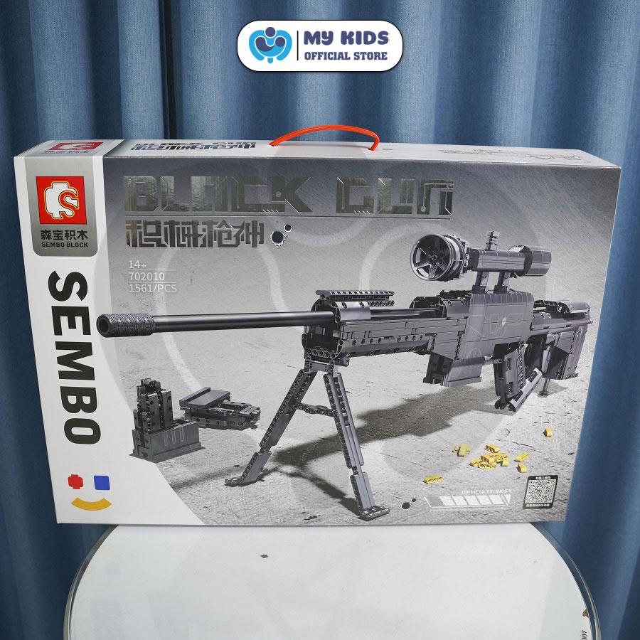 Đồ Chơi Lắp Ráp Súng Đồ Chơi Lego Súng Bắn Tỉa CS/LR4 Decor Siêu Đẹp - Sembo702010 tặng kèm xe