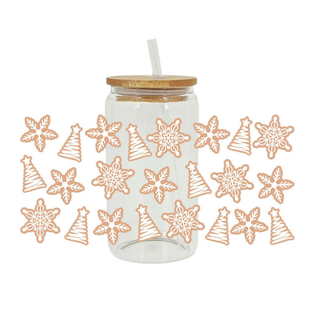 Miếng Dán Trang Trí Chống Thấm Nước / Dầu Mỡ Phong Cách Giáng Sinh s7i9