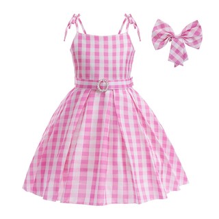 Đầm hóa trang công chúa barbie màu hồng xinh xắn cho bé gái