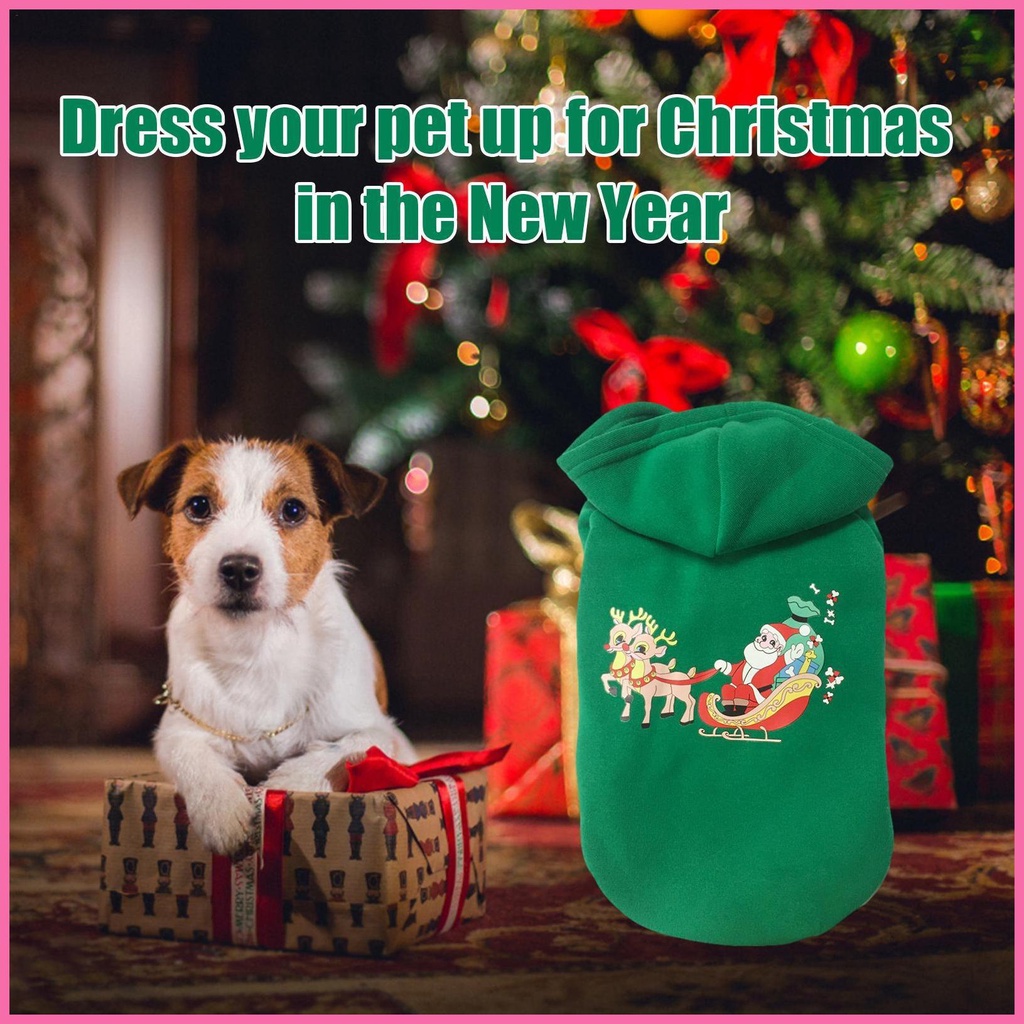 Áo hoodie Giáng Sinh Nhẹ Thoáng Khí Thoải Mái Cho Thú Cưng