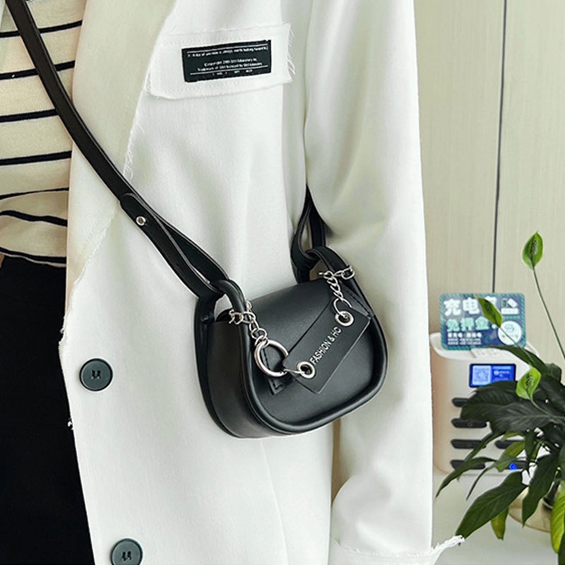 Galcheer Túi Xách mini Phối Dây Xích Đeo Vai Kiểu Hàn Quốc Dễ Thương Cho Nữ