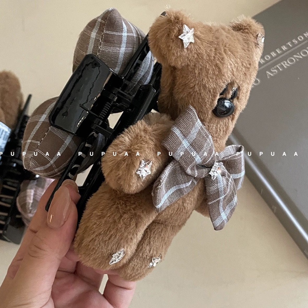 Búp Bê Âm Thanh mr... mr... Handou Kẹp Tóc Hình Chú Gấu teddy / Cá Mập Nhồi Bông Nhỏ Xinh Xắn Cxbpi01.vn1011