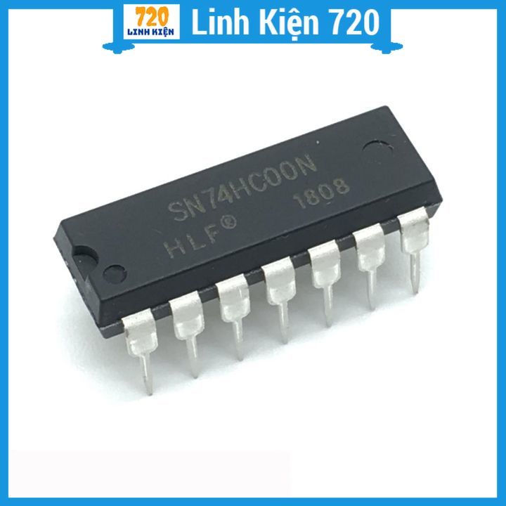 IC 74HC00 2-Input NAND DIP14 14 chân cắm điện áp 2-6V