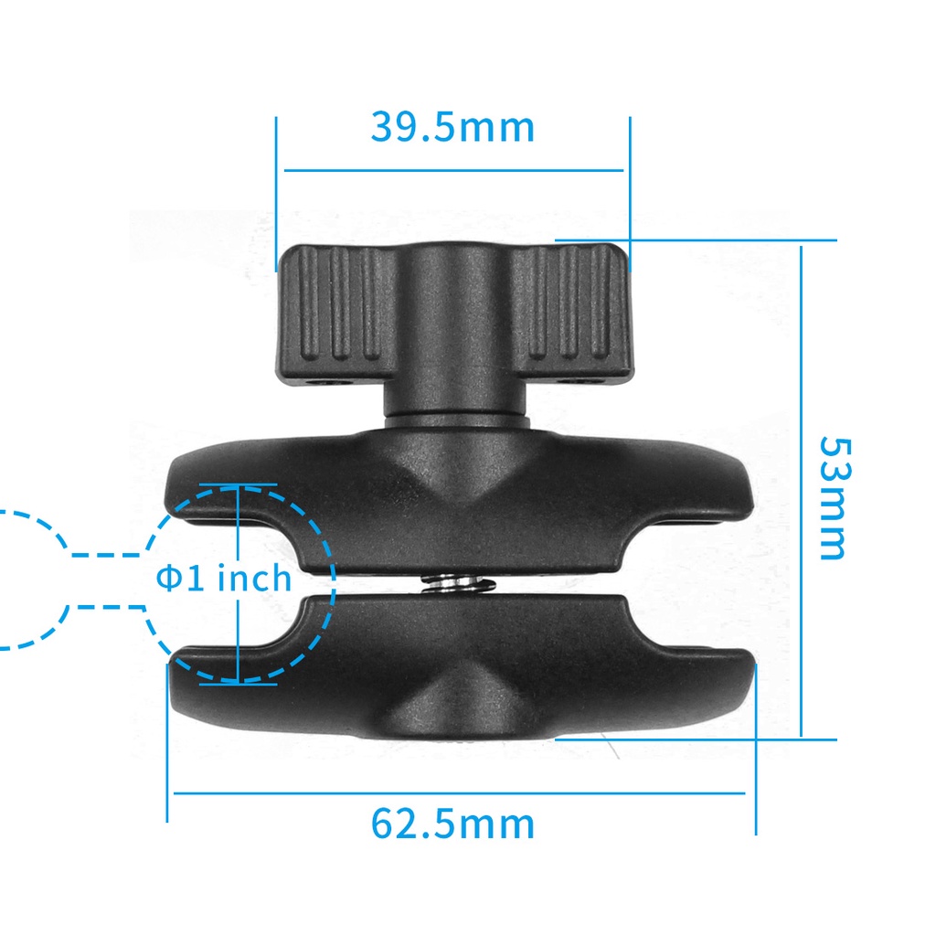 Xt Giá Đỡ Điện Thoại 9cm / 15cm Hai Đầu Bi 25mm Bằng Nhôm Gắn Tay Lái Xe Đạp / Mô Tô