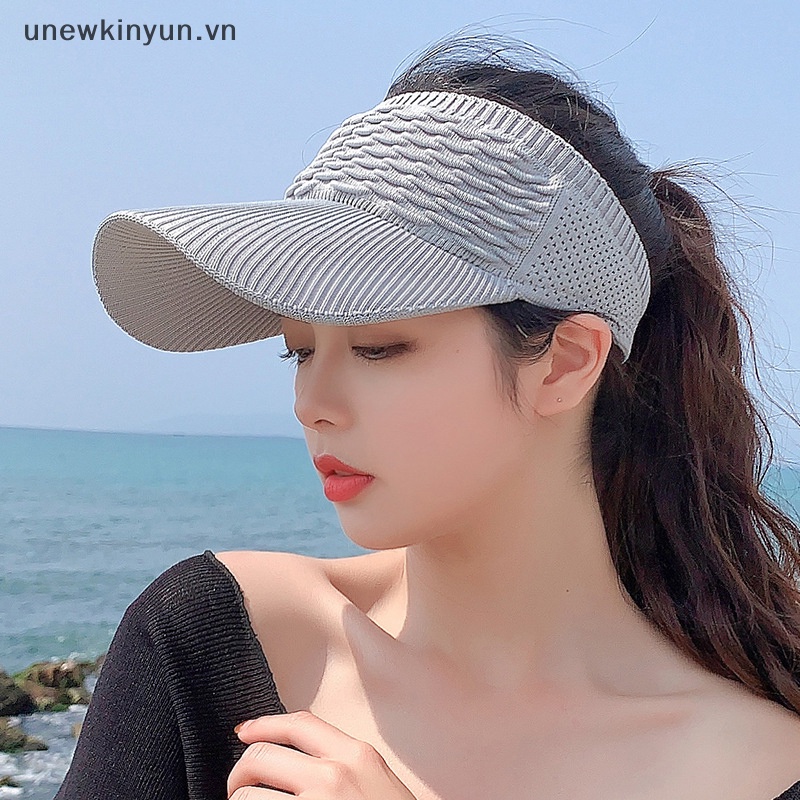 Mũ Lưỡi Trai Nửa Đầu Màu Trơn Co Giãn Thời Trang Mùa Hè Cho Nữ