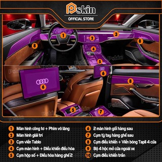Dán PPF nội thất ô tô AUDI A8 2019-2023 chống xước, che mờ vết xước (T-Home&More)