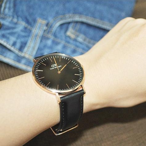 Đồng Hồ Nam Nữ Daniel Welington Classic Sheffield Rose Gold Black 32mm & 40mm DW Chính Hãng - Danielwatchstore .