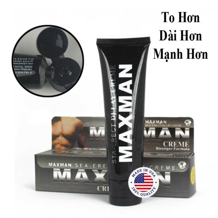 Maxman gel, tăng kích thước, yếu sinh lý nam, kéo dài quan hệ
