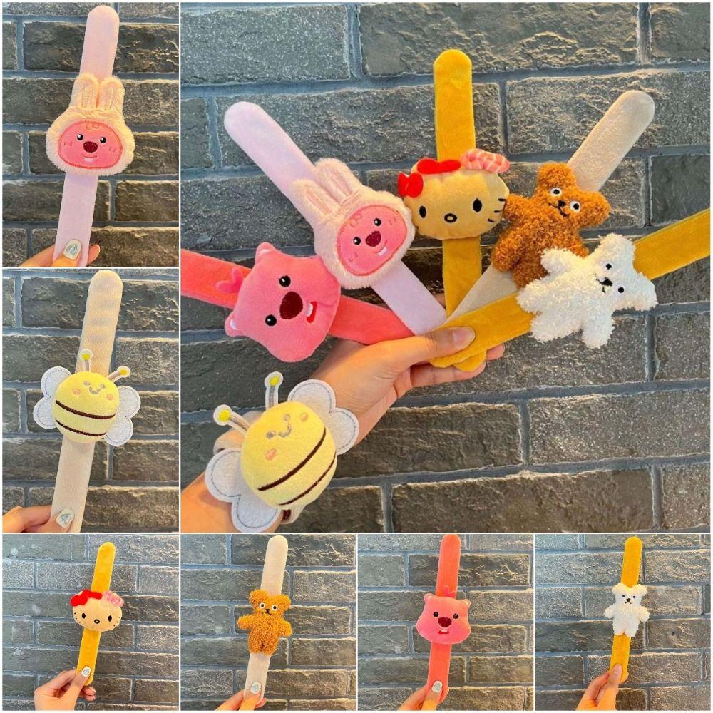 Ellaub Vòng Tay Đồ Chơi Thỏ Nhồi Bông Hoạt Hình Dễ Thương