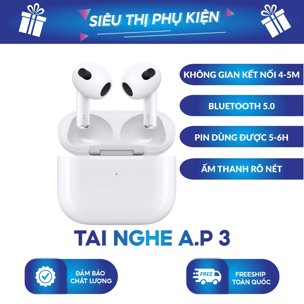 Tai Nghe Bluetooth Không Dây, Chống Ồn, Định Vị, Có Mic Đàm Thoại Hàng Xịn AP3