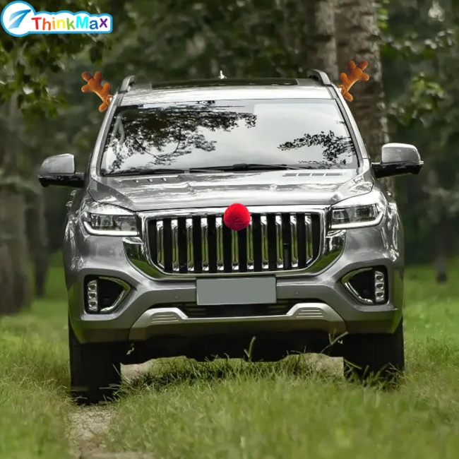 Tuần Lộc Giáng Sinh Mũi Đỏ Dễ Thương Trang Trí Xe Hơi Xe Tải suv van