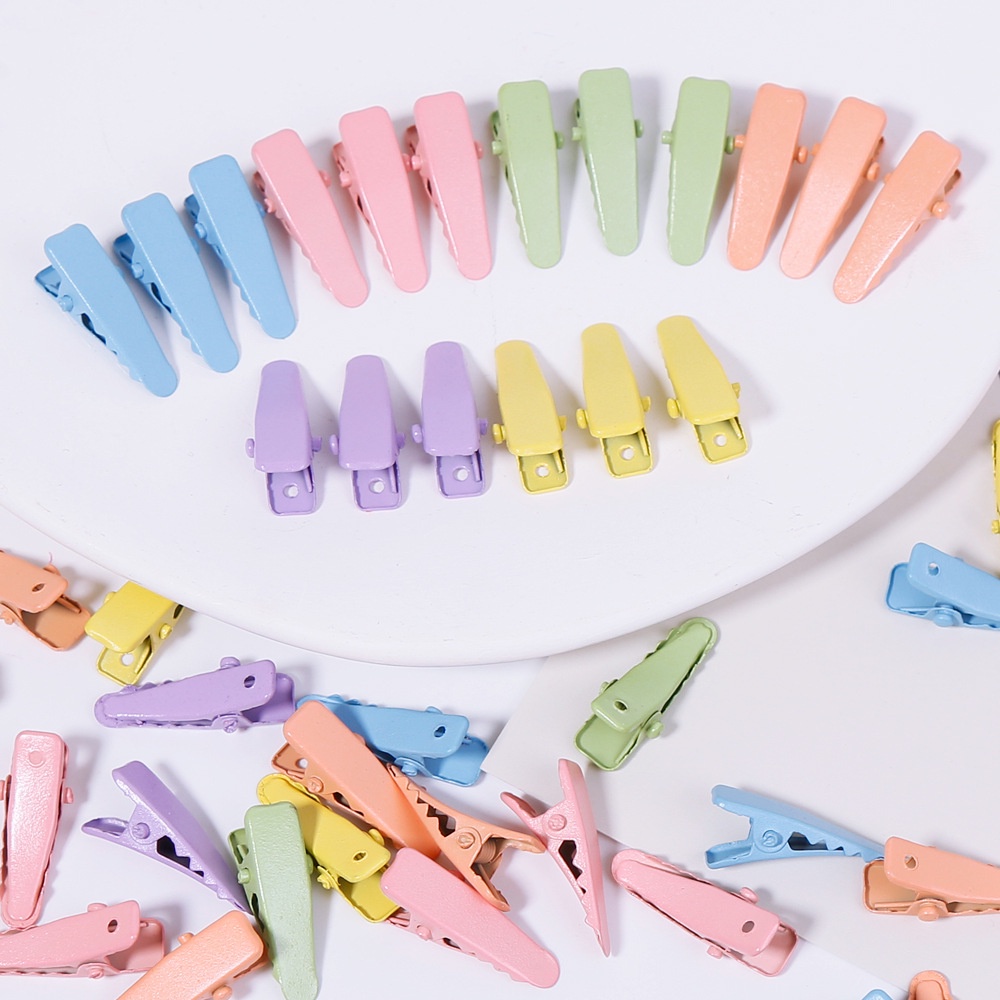 Kẹp Tóc mini Bằng Kim Loại Màu Cầu Vồng Dễ Thương Cho Bé Gái