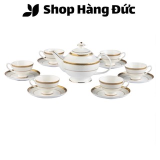 Bộ trà sứ xương hoàng gia anh, viền vàng, thiết kế sang trọng, nhập đức, shop hàng đức