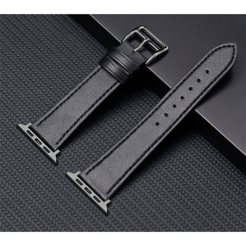 Dây Đeo Thay Thế Bằng Da Thật 49mm 38mm 40mm Cho i-watch ultra 8 6 SE 1 2 3 4 5 49mm 42mm 44mm