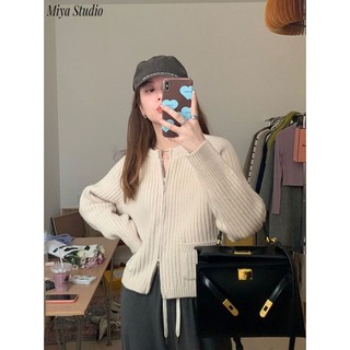  Miya Studio Áo Len áo khoác cardigan Trendy Vintage hàn quốc Casual WMY2300HM4 42Z231016 