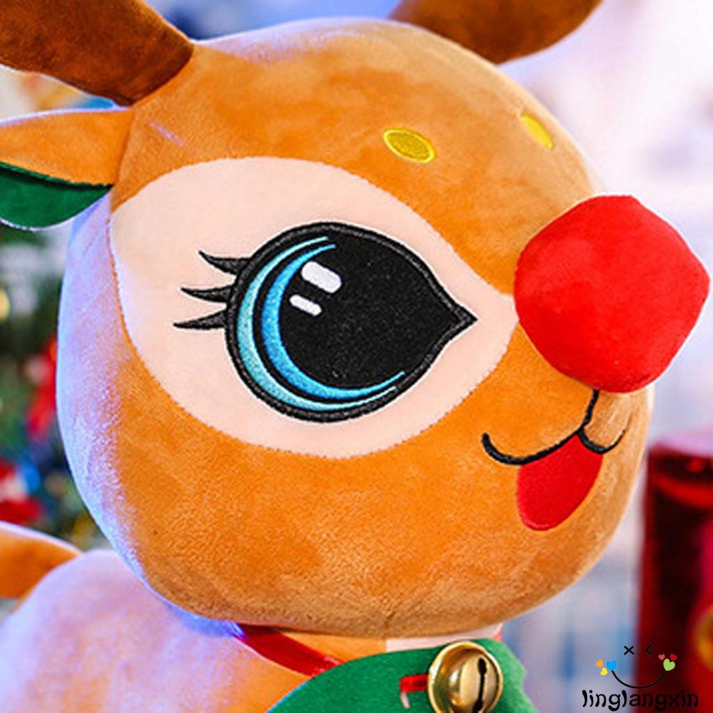 X Búp Bê Nhồi Bông Hình Tuần Lộc / Ông Già Noel Dễ Thương Cho Bé