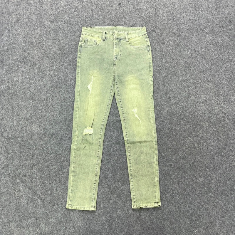 Quần Jean Nam Slim Fit Xanh Lạ 941 Ảnh Thật