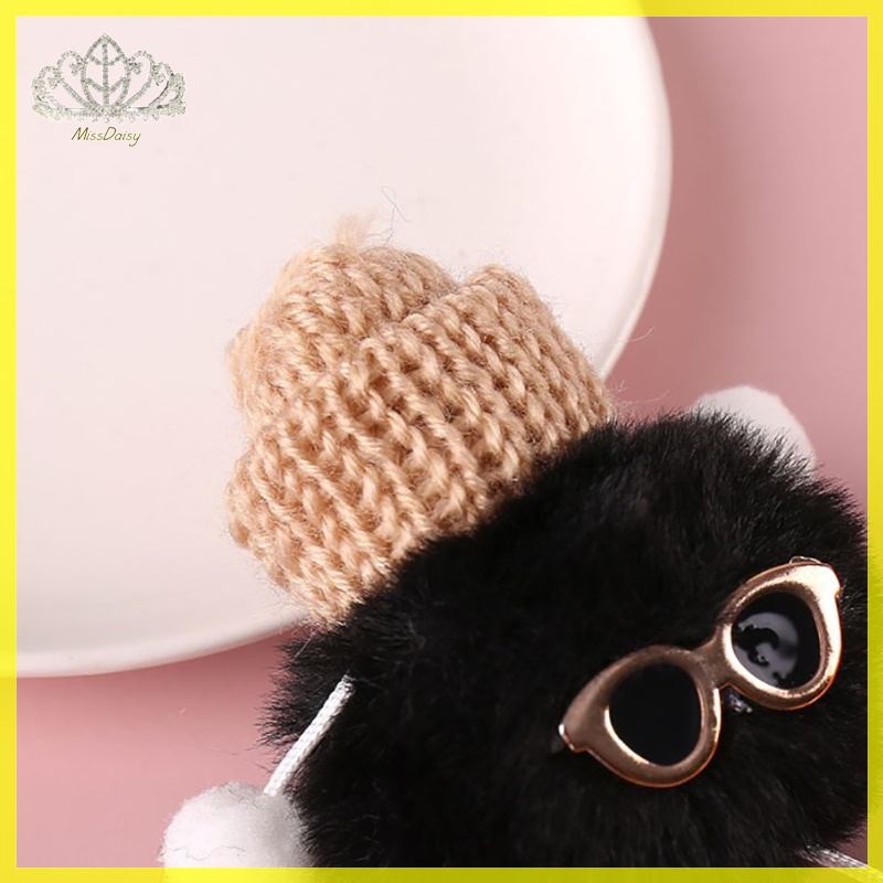 Móc Khóa Búp Bê Nhồi Bông Nhiều Màu Sắc Họa Tiết Hoa Cúc Nhỏ Sáng Tạo Có Móc Khóa Kim Loại Dành Cho Bạn Gái